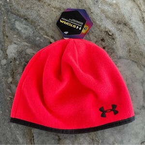 NEW Under Armour Cold Gear Teal Beanie Infrared
